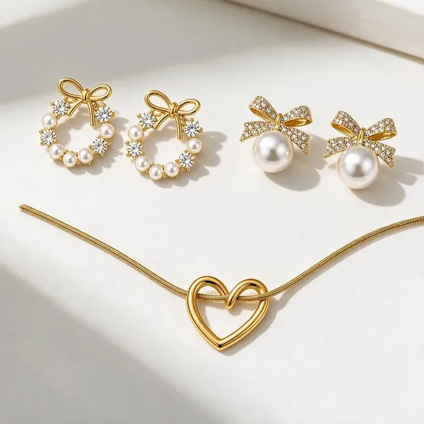 Pearl_Bow_Necklace_And_Earrings_Set_Set_Of_3
