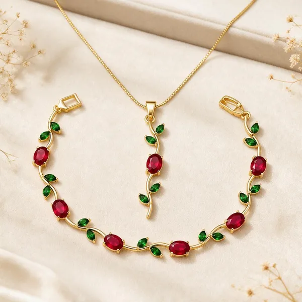Stainless_Steel_Gold_Plated_Jewel_Set_Set_Of_2
