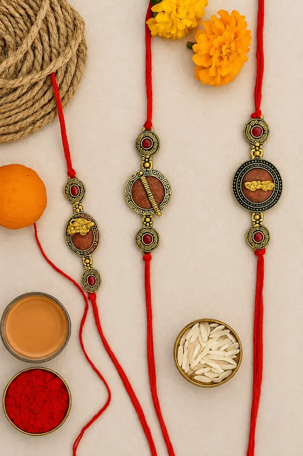 Traditional_Designer_Rakhi_With_Roli_Chawal_Set_Set_Of_3