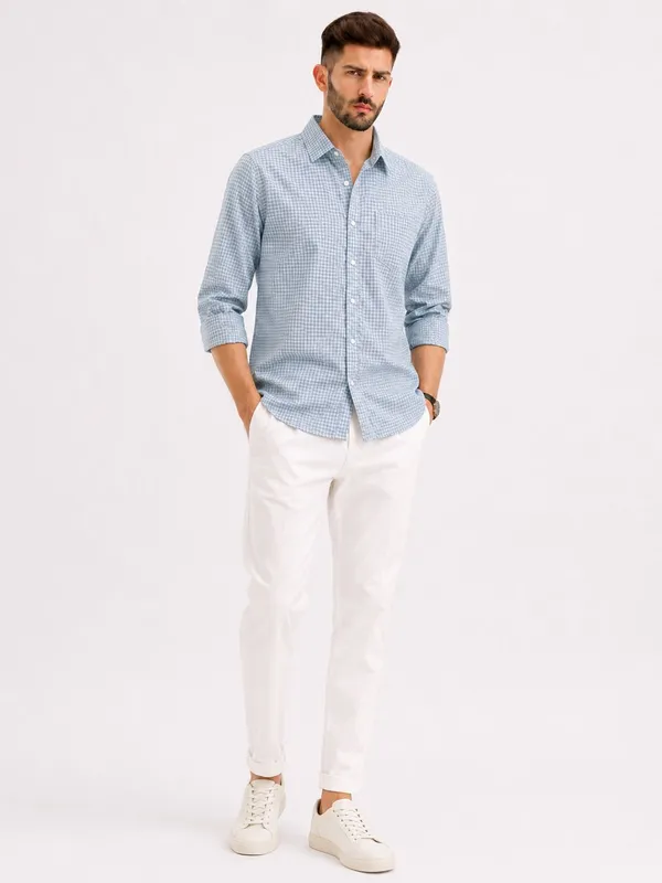 Grey_Cotton_Regular_Fit_Checkered_Shirt_For_Men