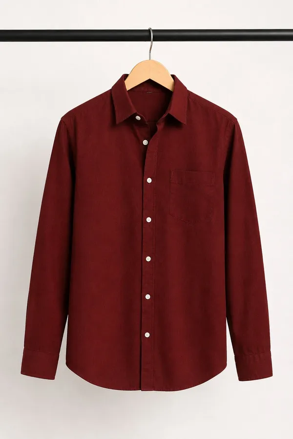 Netto_Uomo_Men_Solid_Casual_Brown_Shirt