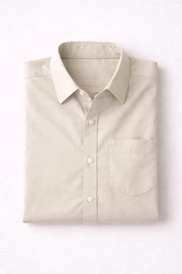 Cream_Cotton_Regular_Fit_Solid_Shirt_For_Men