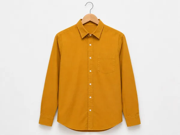 Mustard_Cotton_Regular_Fit_Solid_Shirt_For_Men