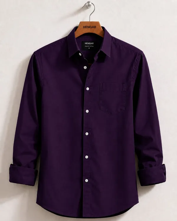 Purple_Cotton_Regular_Fit_Solid_Shirt_For_Men