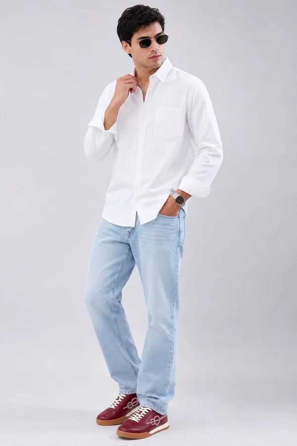Netto_Uomo_Men_Solid_Casual_White_Shirt