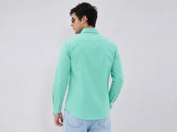 Turquoise_Blue_Cotton_Regular_Fit_Solid_Shirt_For_Men