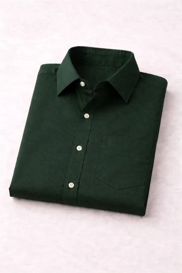Green_Cotton_Regular_Fit_Solid_Shirt_For_Men