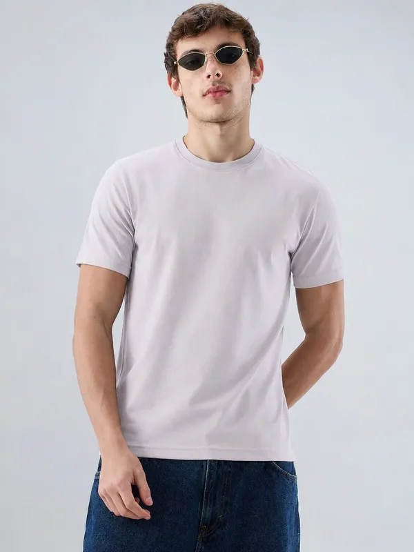 Light_Grey_Cotton_Regular_Fit_Solid_T_Shirt_For_Men