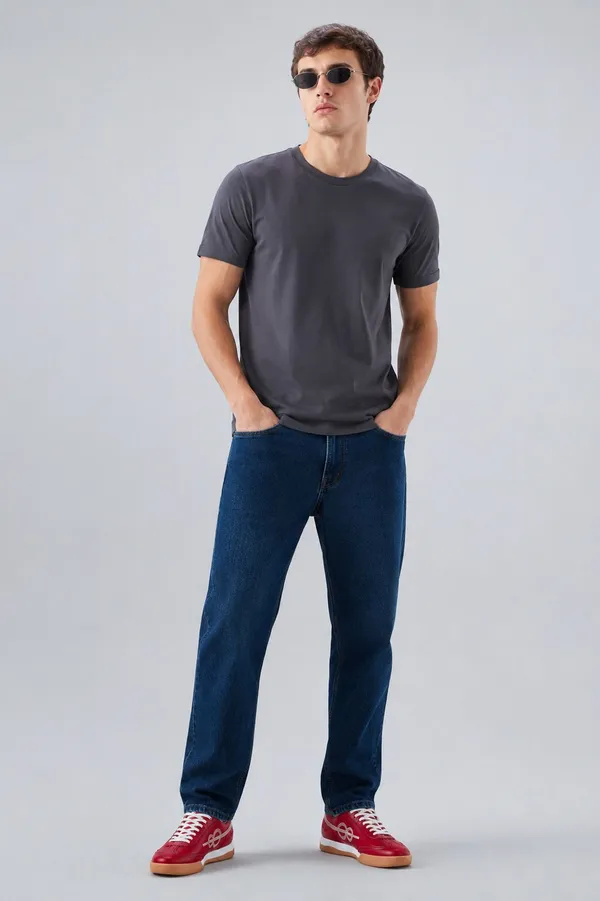 Dark_Grey_Cotton_Regular_Fit_Solid_T_Shirt_For_Men