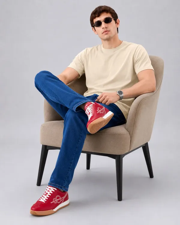 Beige_Cotton_Regular_Fit_Solid_T_Shirt_For_Men