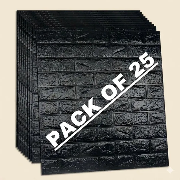 Utsav_70_Cm_X_5_Cm_Waterproof_Abstract_Vinyl_Wallpaper_(Black,_Pack_Of_25)