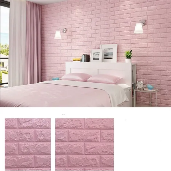 Utsav_70_Cm_X_5_Cm_Waterproof_Abstract_Vinyl_Wallpaper_(Pink,_Pack_Of_15)