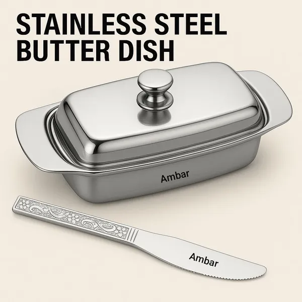 Amba_R_Stainless_Steel_Butter_Dish_With_Lid_Butter_Plate_With_Free_Steel_Butter_Knife_Stainless_Steel_Butter_Box_Butter_Container_With_Lid_250g