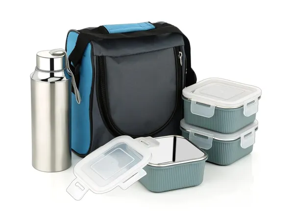Amba_R_Kitchenware_Lunch_Box_With_Stainless_Steel_Water_Bottle_3_Inner_Steel_Containers_400ml_Each_Steel_Bottle_With_Insulated_Bag_Stainless_Steel_Tifin_Set_Tiffin_Box_Office_Tifin_School_Tifin