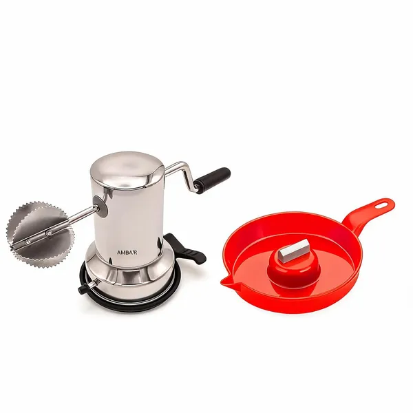 AMBA'R_Coconut_Prep_Duo_–_Manual_Grater_&_Coconut_Breaker_with_Scraper