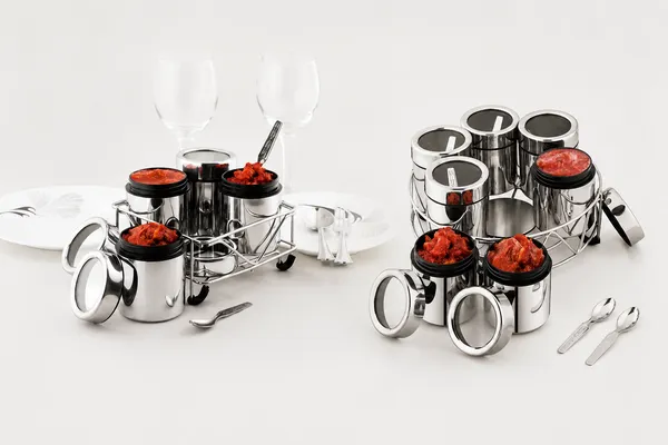 AMBA'R_Stainless_Steel_Spice_Storage_Combo_–_Masala_Dabba_Set_&_7-in-1_Masala_Stand