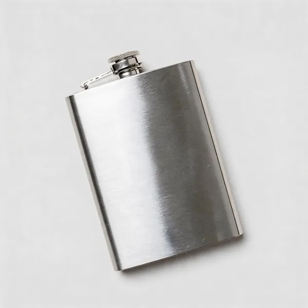 Dark_Navy_Blue_Fabric_Milk_Delivery_Bag_&_Stainless_Steel_Pocket_Hip_Flask_Pack_Of_2