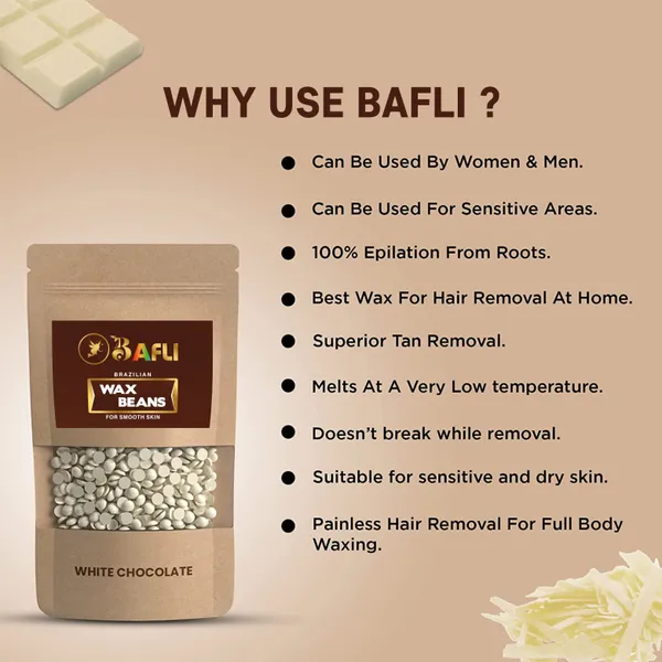 Bafli_Hair_Removal_Brazilian_Hard_Wax_Beans_WHITE(80_gram)|CHARCOAL(80_gram)_Wax_(160_g,_Set_of_2)