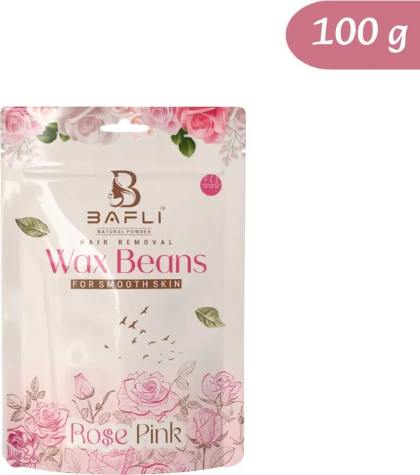 Bafli_Hair_Removal_Brazilian_Hard_Wax_Beans_For_Face,_Bikini_Areas|_ROSE_PINK_Wax_(100_g)