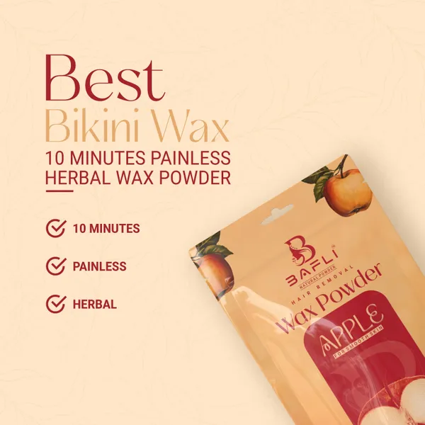 Bafli_Hair_removal_herbal_wax_powder_for_body_and_bikini_and_face_|_APPLE_Powder_(100_g)