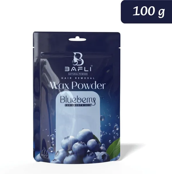 Bafli_Hair_removal_herbal_wax_powder_for_body_and_bikini_and_face_|_BLUEBERRY_Powder_(100_g)