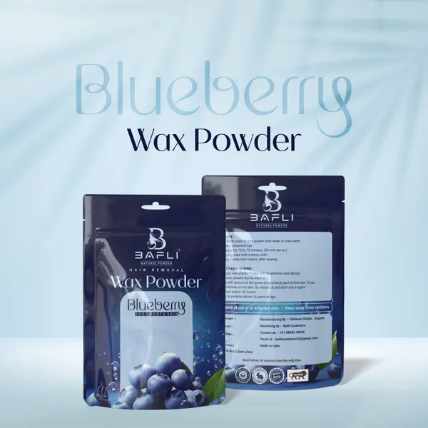 Bafli_Hair_removal_herbal_wax_powder_for_body_and_bikini_and_face_|_BLUEBERRY_Powder_(100_g)