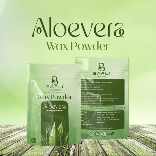 Bafli_Hair_removal_herbal_wax_powder_for_body_and_bikini_and_face_|_ALOVERA_Powder_(100_g)