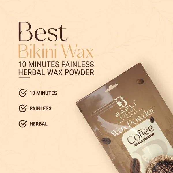 Bafli_Hair_removal_herbal_wax_powder_for_body_and_bikini_and_face_|_COFFEE_Powder_(100_g)