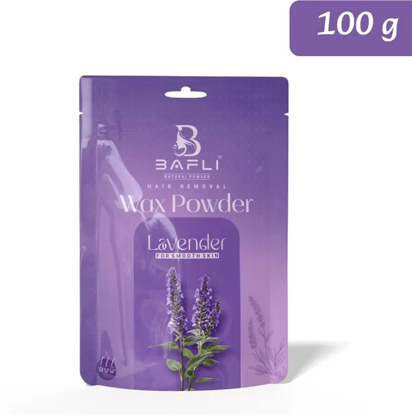 Bafli_Hair_removal_herbal_wax_powder_for_body_and_bikini_and_face_|_LAVENDER_Powder_(100_g)