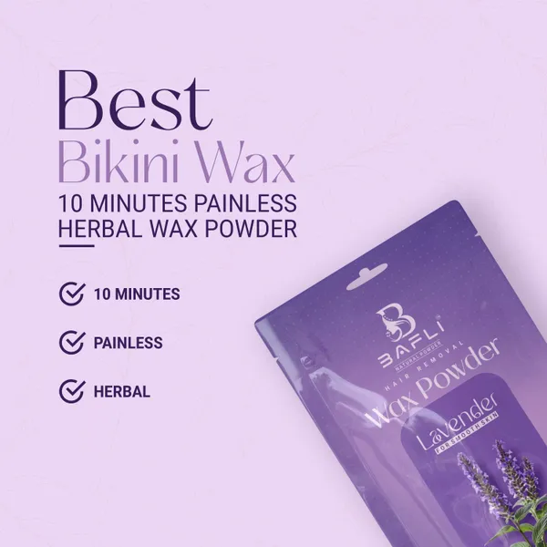 Bafli_Hair_removal_herbal_wax_powder_for_body_and_bikini_and_face_|_LAVENDER_Powder_(100_g)