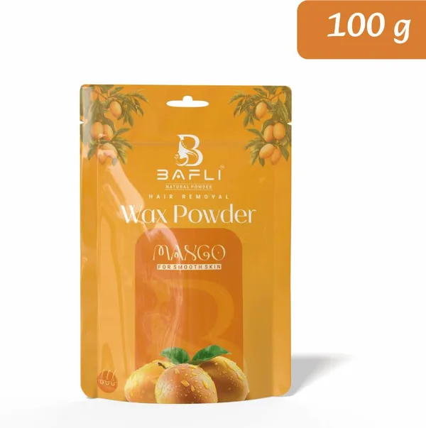 Bafli_Hair_removal_herbal_wax_powder_for_body_and_bikini_and_face_|MANGO_Powder_(100_g)
