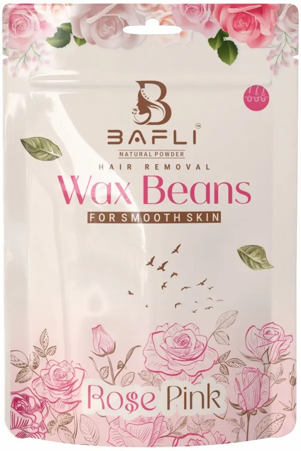 Bafli_Hair_Removal_Brazilian_Hard_Wax_Beans_|ROSE_PINK_(100_g)_Wax_(100_g)