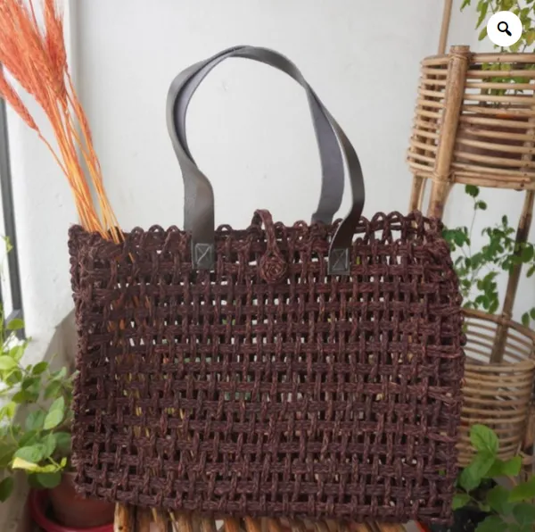 Mesh_Bag-_Brown(Leather_Handle)