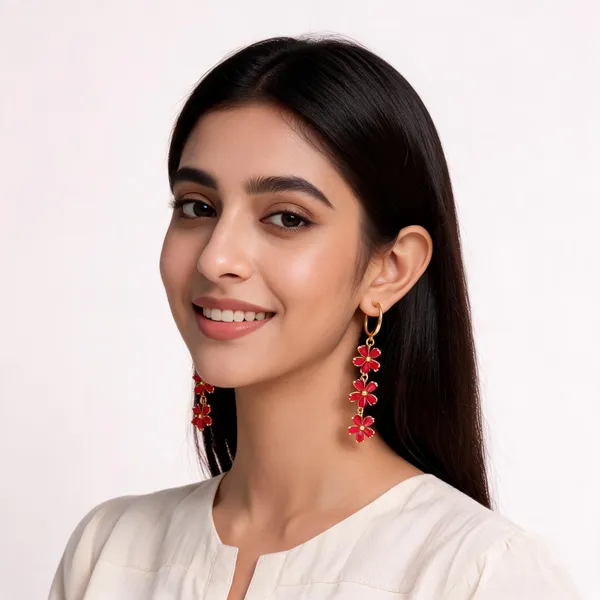 Red_And_Gold_Brass_Drop_Earrings_For_Women