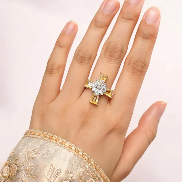 Gold_Brass_Statement_Ring_For_Women