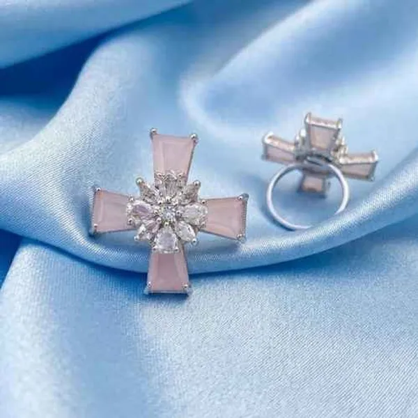 Silver_Brass_Cross_Ring_For_Women