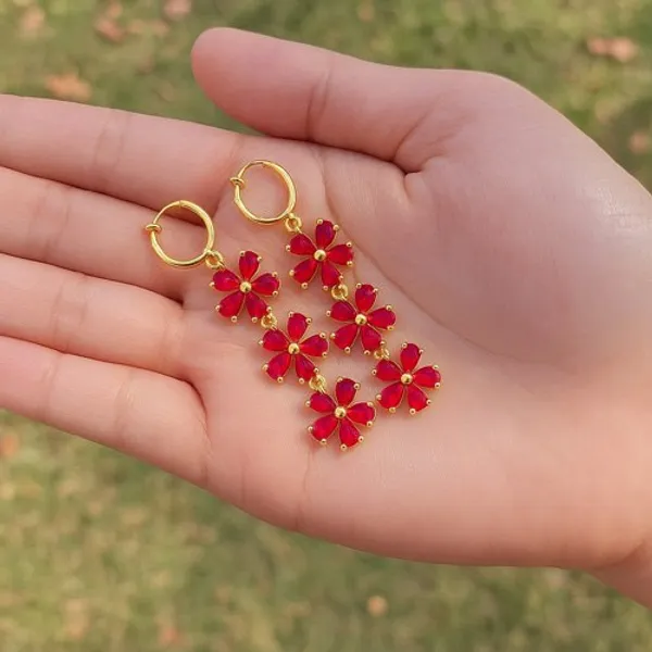 Red_And_Gold_Brass_Drop_Earrings_For_Women