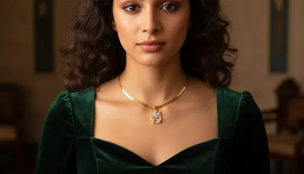 Gold_Tone_Floral_Pendant_Necklace_for_Women