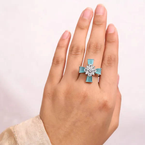 Silver_Brass_Cross_Ring_For_Women