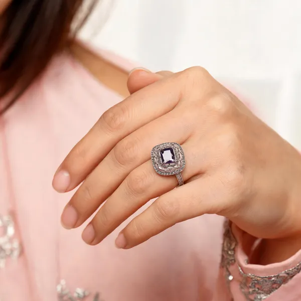 Silver_Brass_Statement_Ring_For_Women