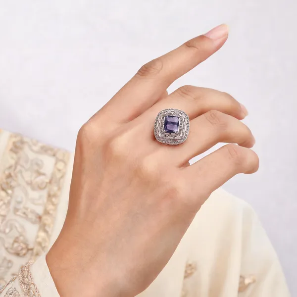 Silver_Brass_Statement_Ring_For_Women