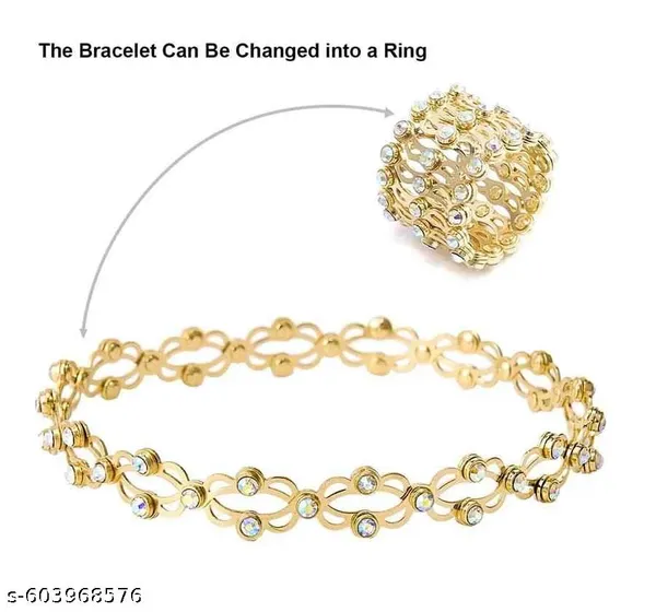 Gold_Brass_Convertible_Bracelet_Ring_For_Women