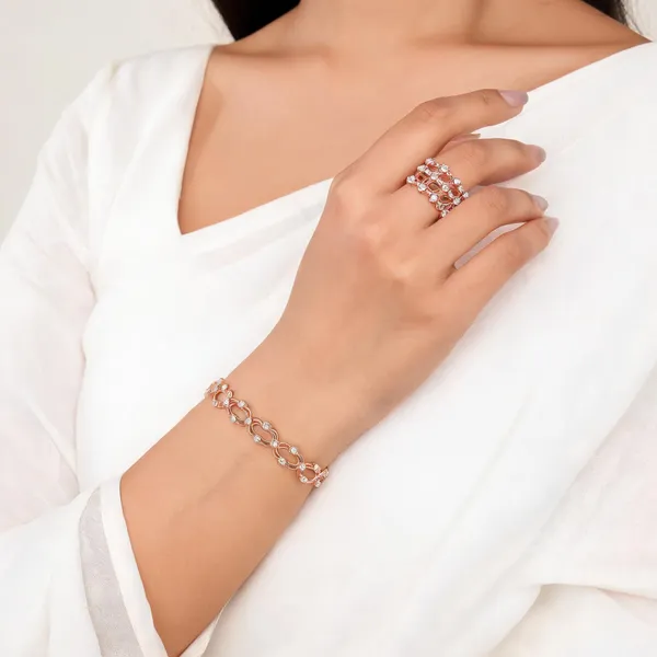 Rose_Gold_Brass_Bracelet_&_Ring_Set_For_Women