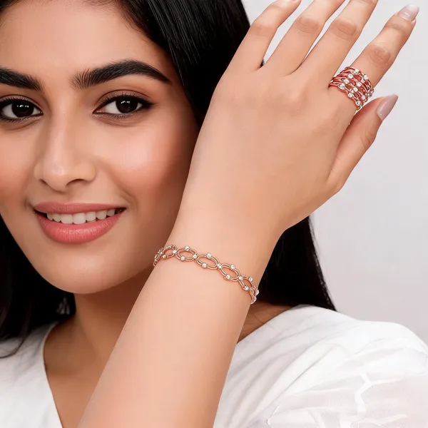 Rose_Gold_Brass_Bracelet_&_Ring_Set_For_Women