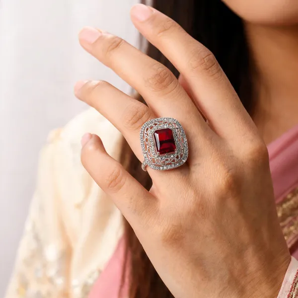 Silver_Brass_Statement_Ring_For_Women