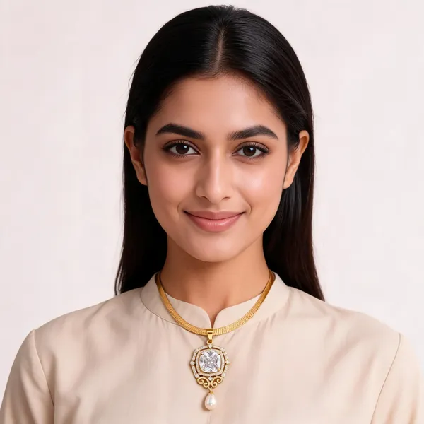 Gold_Brass_Pendant_Necklace_For_Women