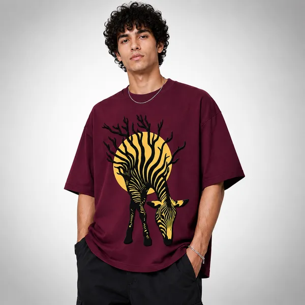 Zebra_Puff_Tee_Maroon_Maroon