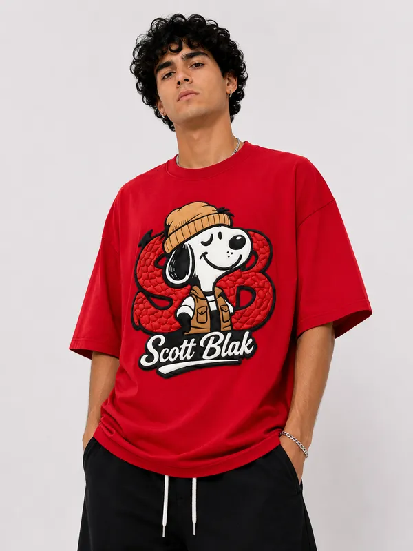 Snoopy_Tee_Red