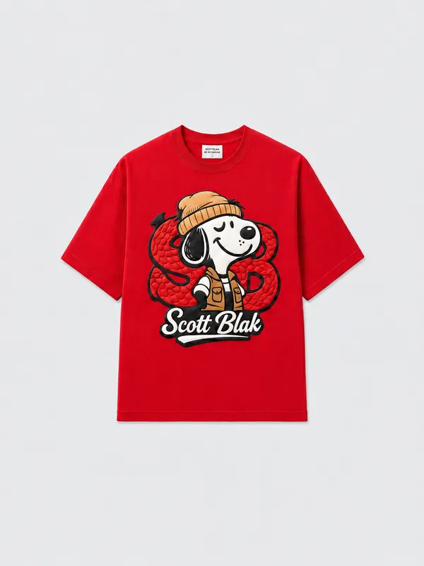 Snoopy_Tee_Red