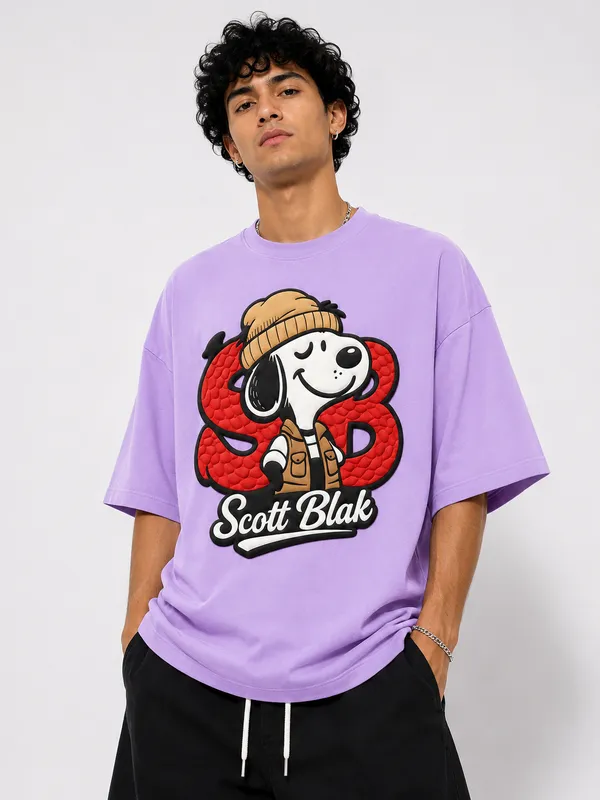 Snoopy_Tee_Lavender